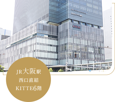 JR大阪駅西口直結KITTE6階